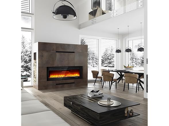 Takywep Electric Fireplace Heater - 60-Inch