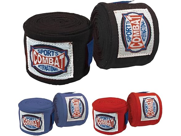 Combat Sports Semi-Elastic Handwraps Black