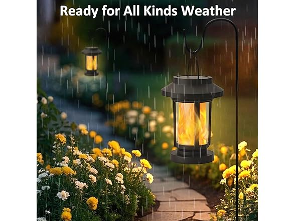 Flickering Flameless Outdoor Lanterns
