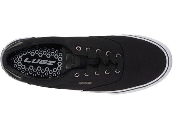 Lugz Men's Flip Shoe, Black/White, 8