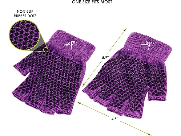 ProsourceFit Grippy Yoga Gloves