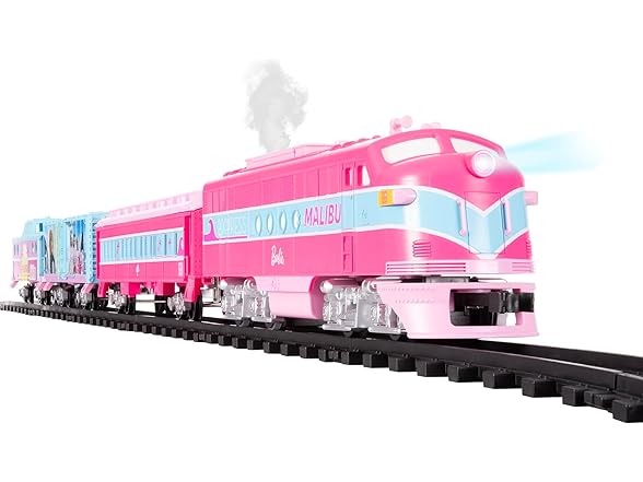 Mattel Barbie Battery Gauge Toy Train Set with Remote