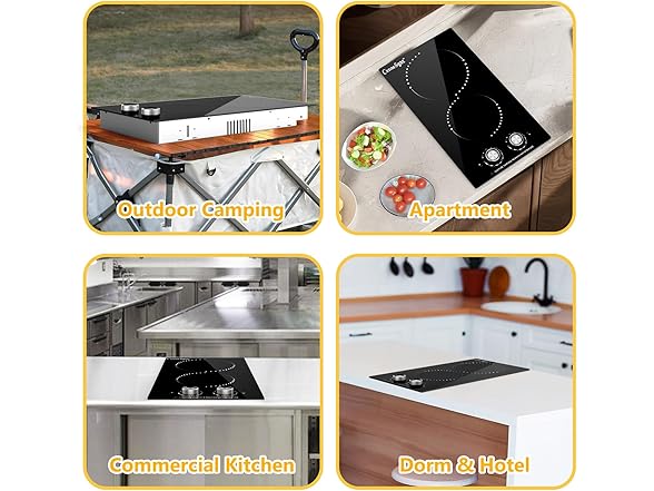 Portable Electric Cooktop (Knob Control)