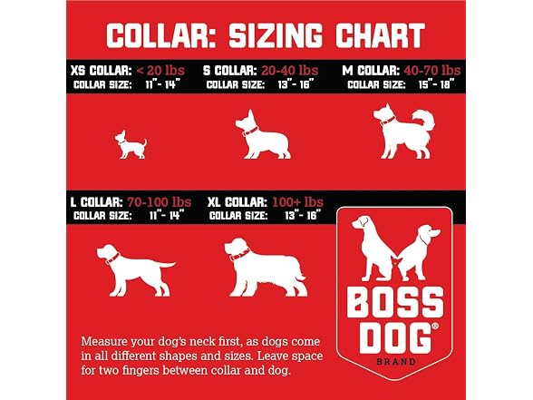Boss Dog Tactical Collar, Blue, Medium