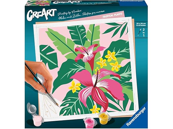 Ravensburger CreArt Tropical Plants Pain