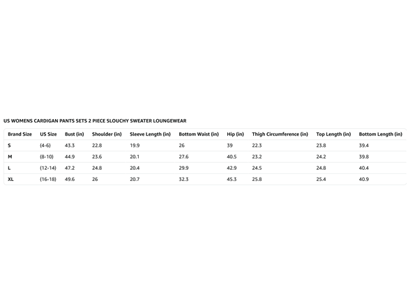 Lillusory 2 Piece Sweater Lounge Set
