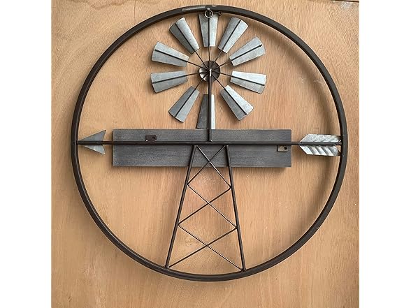 Rustic Farmhouse Windmill Wall Art