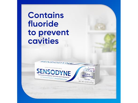 Sensodyne Extra Whitening Cool Mint Toothpaste 4