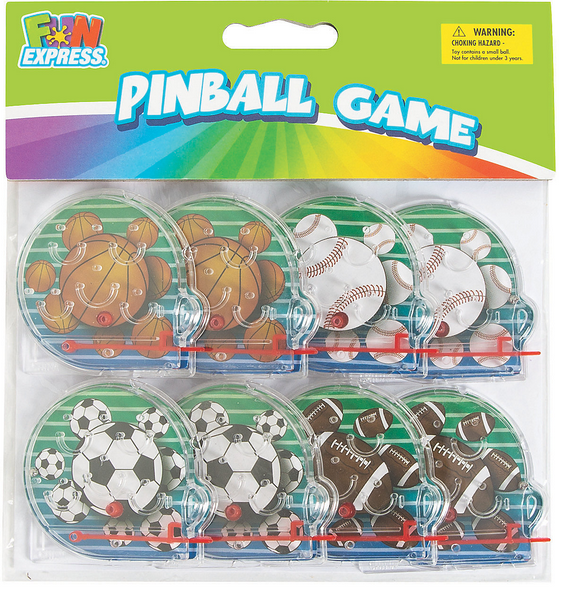 Assorted Plastic Mini Sport Ball Pinball Games - Gallery 3