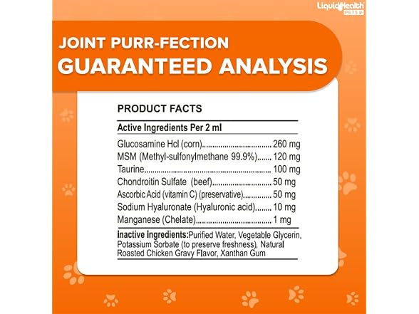 Pets Liquid Cat Glucosamine Joint Purr-Fection