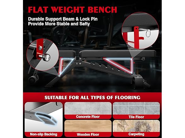 BlackPear Adjustable Weight Bench