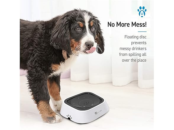 ANYPET No-Spill Dog Water Bowl, Anti-Splash
