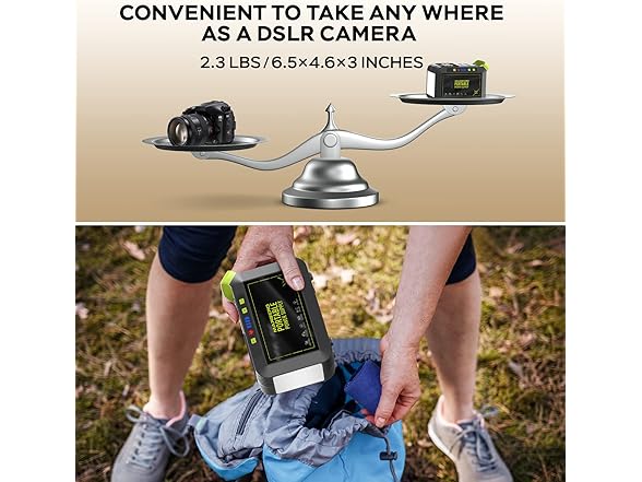 MARBERO Portable Power Station 88Wh Camping Lithium Battery Solar Generator Fast Charging with AC Outlet 120W Peak Power Bank(Solar Panel Optional) for Home Backup Outdoor Emergency RV Van Hunting (Open Box)
