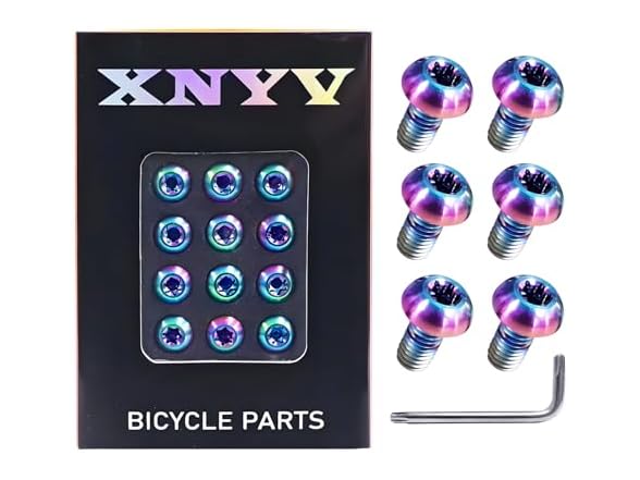 Bike Disc Brake Rotor Bolts M5x10 12pc