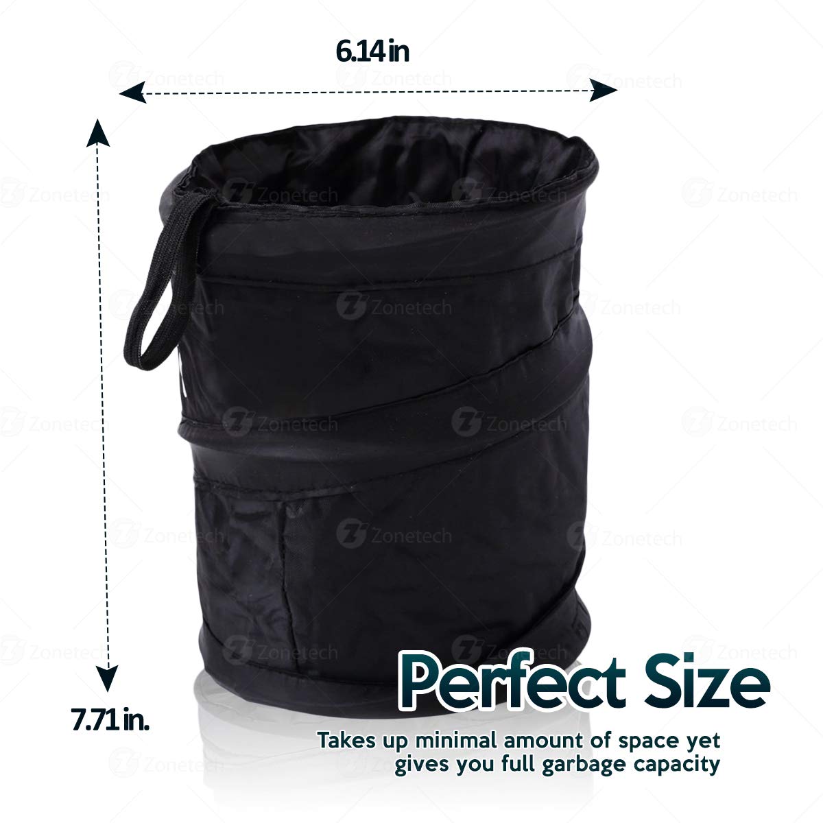 Zone Tech Universal Portable Car Trash Can - Gallery 13