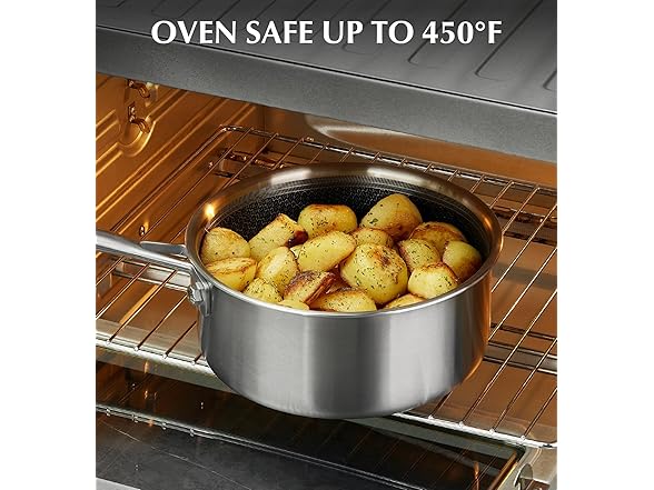 Nonstick Stainless Steel Saucepan