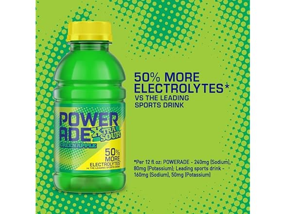 POWERADE Green Apple XTRA Sour 12oz 8pk