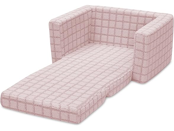 Delta Children Checkered Cozee Flip-Out Kids Chair