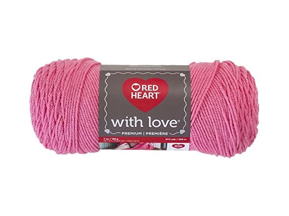 Red Heart With Love Yarn, Bubblegum