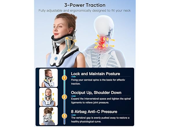 Cervical Traction Device with Air Collar
