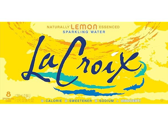 La Croix Sparkling Water, Lemon 8pk, 12 Fl Oz