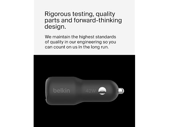 Belkin BoostCharge 42-Watt Dual Port Car Charger