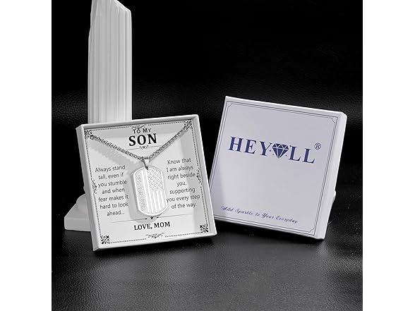 HEYOLL Gifts for Son Dog Tag