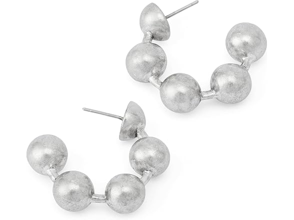 AllSaints Women's Ebby Ball Chain Hoop Earrings