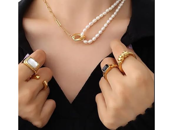 Pearl Pendant Necklace Gold Plated