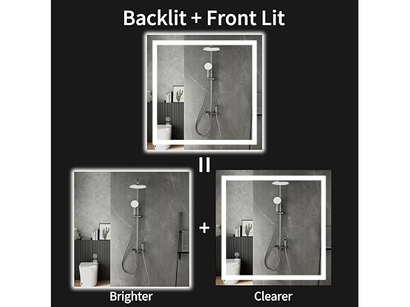 Anti-Fog LED Bathroom Mirror