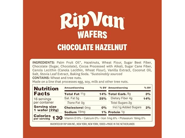 (36ct) Rip Van Wafer Cookies - Chocolate Hazelnut