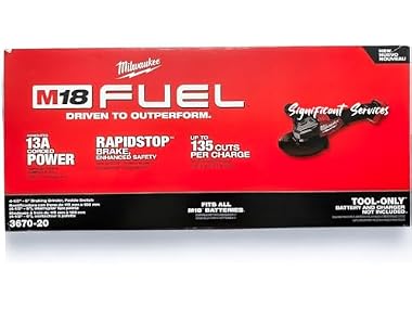 $159.99 Milwaukee 3670-20 M18 Fuel 4-1/2-6 Braking Grinder dealfomo