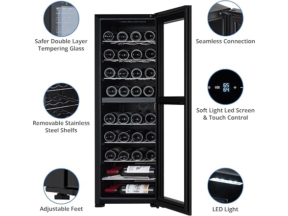 OUTLANE 39-Bottle Wine Cooler