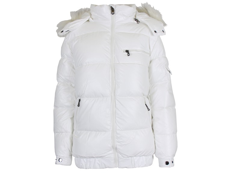 Spire By Galaxy WC-----SPL-2400 - WH - S Small Womens Heavyweight Bubble Jacket White