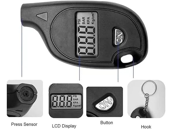 MUSM AAP-Auto-082 Tire Gauge Keychain
