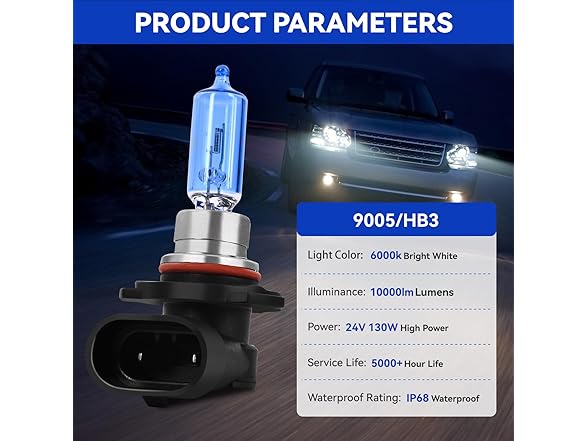 RXQRX Chevy Silverado Headlight Bulbs