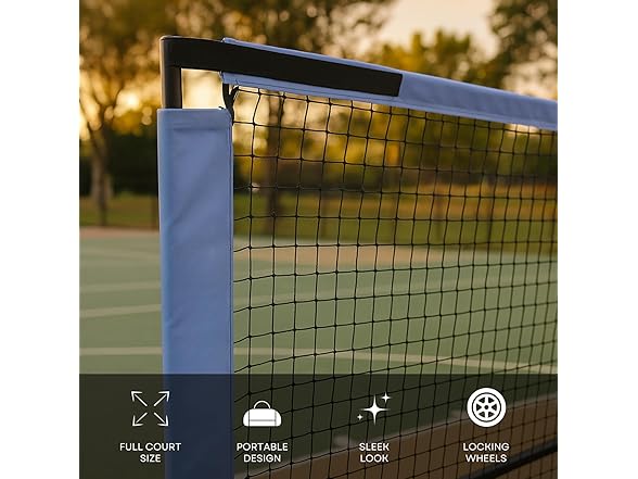 Prince Full Court Pickleball Net + Wheels
