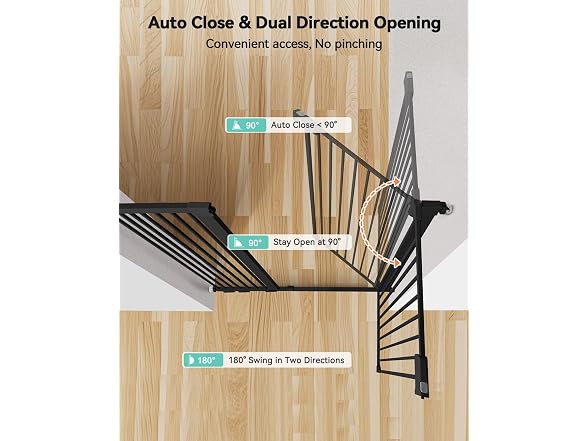 COMOMY 42" Tall x 43.3" Wide Baby Gate