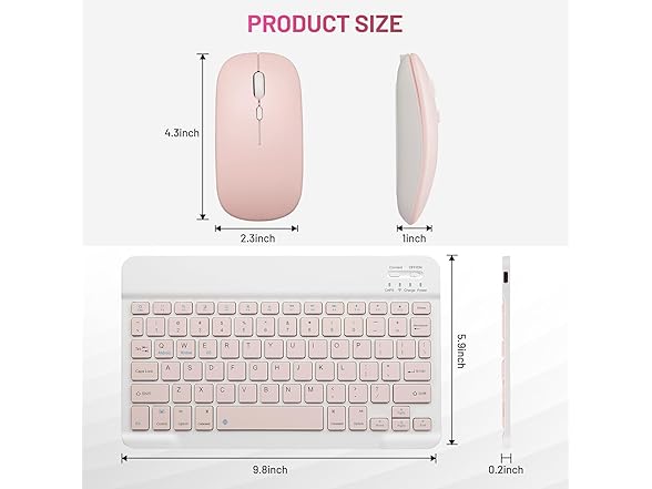 Rechargeable Wireless Keyboard Mouse