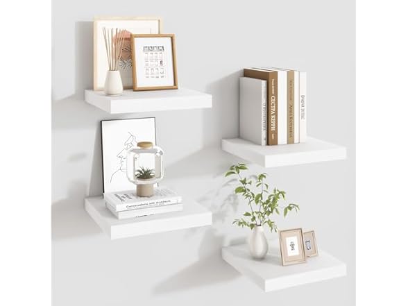 Square floating shelves