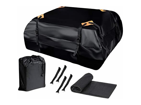 Zone Tech OR0034 Car Roof Cargo Bag Water Resistan Black