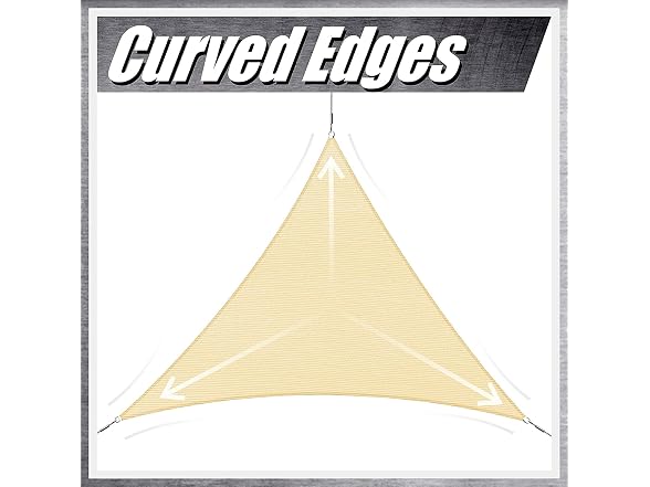 ColourTree White Triangle Sun Shade