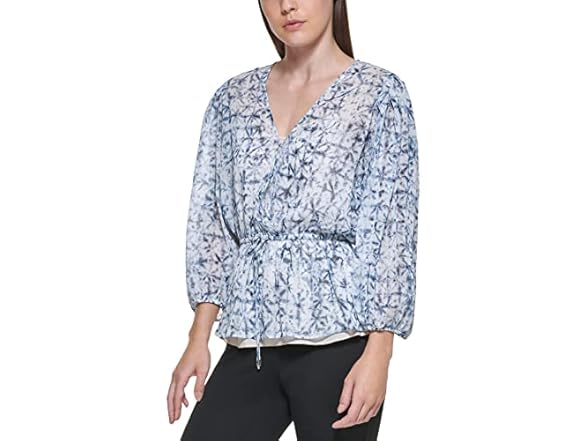 DKNY Tie Waist Top (M)