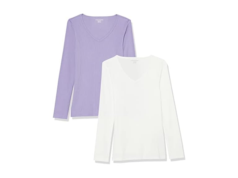 Amazon Essentials Women Slim-Fit Long Knit Shirts - Gallery 17