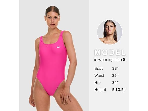 Reebok Womens One-Piece  Swimsuit