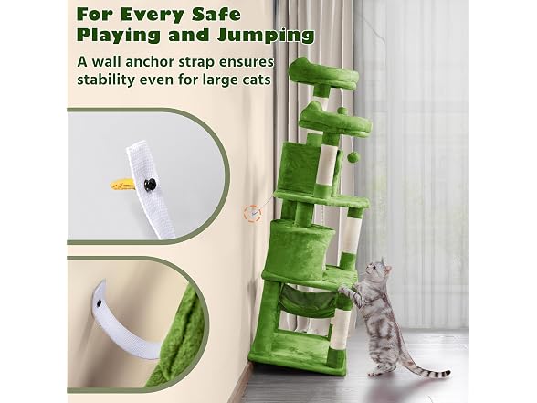 Yaheetech 62.5inches Cat Tree Cat Tower