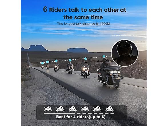 Q4 Motorcycle Bluetooth Headset