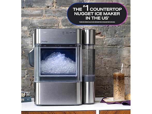 GE Profile Opal 2.0 Ultra Nugget Ice Maker with Side Tank