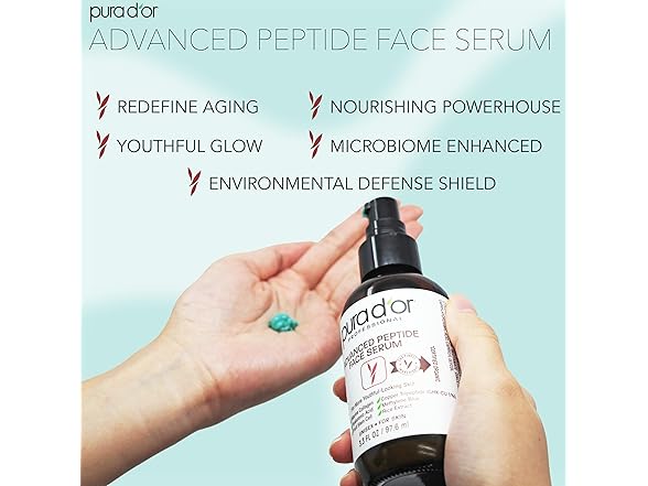 PURA D'OR 3.3 Oz Advanced Peptide Serum