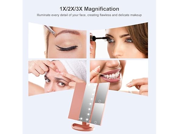 WEILY Makeup Mirror with 21 LED Lights